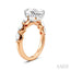 Pear Shape Semi-Mount Diamond Engagement Ring