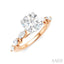 Round Shape Semi-Mount Diamond Engagement Ring
