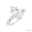 Marquise Shape Semi-Mount Diamond Engagement Ring