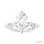 Marquise Shape Semi-Mount Diamond Engagement Ring
