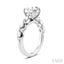 Round Shape Semi-Mount Diamond Engagement Ring