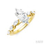 Marquise Shape Semi-Mount Diamond Engagement Ring