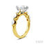 Marquise Shape Semi-Mount Diamond Engagement Ring
