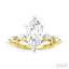 Marquise Shape Semi-Mount Diamond Engagement Ring
