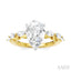 Pear Shape Semi-Mount Diamond Engagement Ring