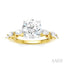 Round Shape Semi-Mount Diamond Engagement Ring