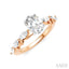 Oval Shape Semi-Mount Diamond Engagement Ring