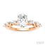 Oval Shape Semi-Mount Diamond Engagement Ring