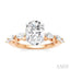 Oval Shape Semi-Mount Diamond Engagement Ring