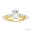 Oval Shape Semi-Mount Diamond Engagement Ring