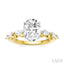 Oval Shape Semi-Mount Diamond Engagement Ring