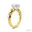 Pear Shape Semi-Mount Diamond Engagement Ring
