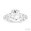 Oval Shape Semi-Mount Diamond Engagement Ring