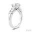 Oval Shape Semi-Mount Diamond Engagement Ring