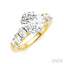 Oval Shape Semi-Mount Diamond Engagement Ring