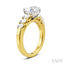 Oval Shape Semi-Mount Diamond Engagement Ring