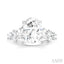 Oval Shape Semi-Mount Diamond Engagement Ring