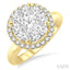 Round Shape Halo Lovebright Essential Diamond Engagement Ring