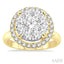Round Shape Halo Lovebright Essential Diamond Engagement Ring