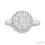 Round Shape Halo Lovebright Essential Diamond Engagement Ring