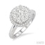 Round Shape Halo Lovebright Essential Diamond Engagement Ring
