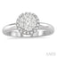 Round Shape Halo Lovebright Essential Diamond Engagement Ring