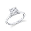 Round Diamond Accented Engagement Ring