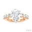 Pear Shape Semi-Mount Diamond Engagement Ring