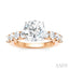 Round Shape Semi-Mount Diamond Engagement Ring