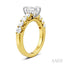 Emerald Shape Semi-Mount Diamond Engagement Ring