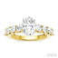 Oval Shape Semi-Mount Diamond Engagement Ring