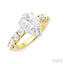 Pear Shape Semi-Mount Diamond Engagement Ring