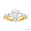 Pear Shape Semi-Mount Diamond Engagement Ring