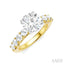 Round Shape Semi-Mount Diamond Engagement Ring