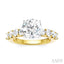 Round Shape Semi-Mount Diamond Engagement Ring