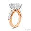Emerald Shape Semi-Mount Diamond Engagement Ring