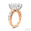 Emerald Shape Semi-Mount Diamond Engagement Ring