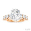 Oval Shape Semi-Mount Diamond Engagement Ring