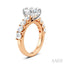 Oval Shape Semi-Mount Diamond Engagement Ring