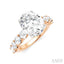Oval Shape Semi-Mount Diamond Engagement Ring