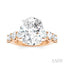 Oval Shape Semi-Mount Diamond Engagement Ring