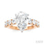 Pear Shape Semi-Mount Diamond Engagement Ring