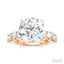 Round Shape Semi-Mount Diamond Engagement Ring