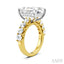 Emerald Shape Semi-Mount Diamond Engagement Ring