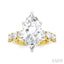 Marquise Shape Semi-Mount Diamond Engagement Ring