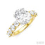 Oval Shape Semi-Mount Diamond Engagement Ring