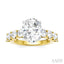 Oval Shape Semi-Mount Diamond Engagement Ring