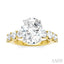Oval Shape Semi-Mount Diamond Engagement Ring