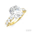 Oval Shape Semi-Mount Diamond Engagement Ring