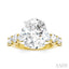 Oval Shape Semi-Mount Diamond Engagement Ring